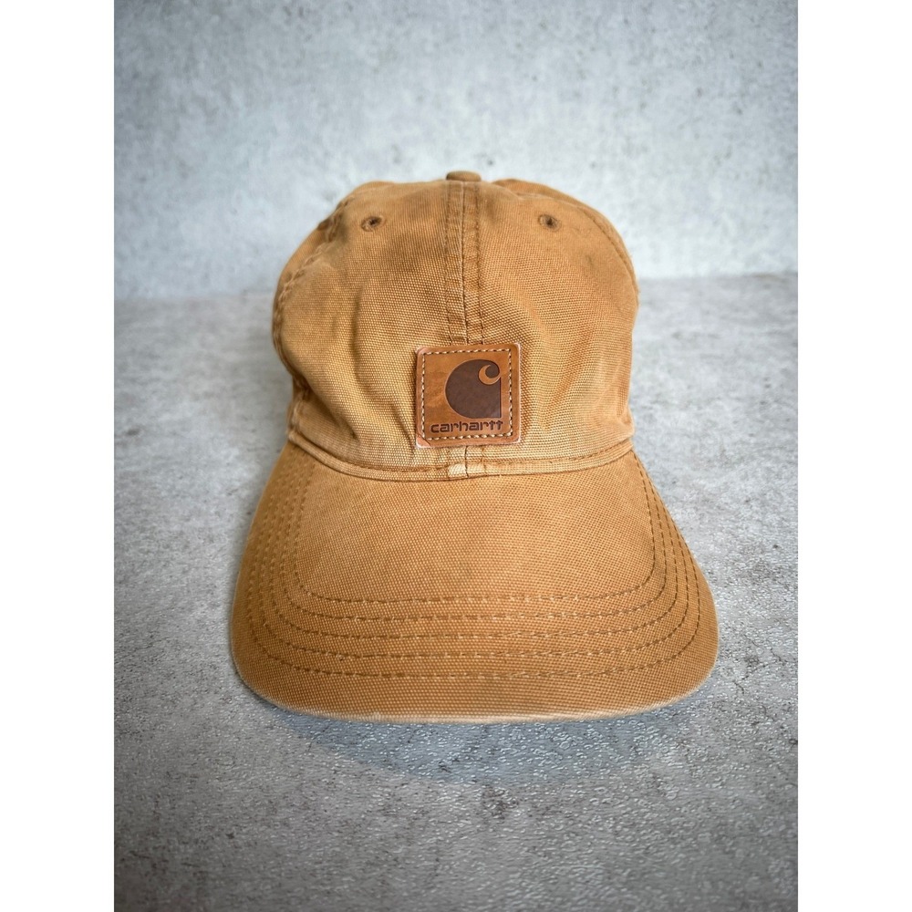 Carhartt Canvas Baseball Cap OS Brown Adjustable Gorpcore Streetwear Rugged
